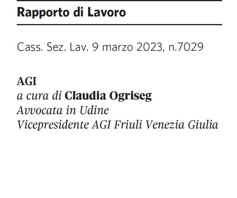 È giusta causa di licenziamento l’irridente dileggio di una collega con ostilità di genere