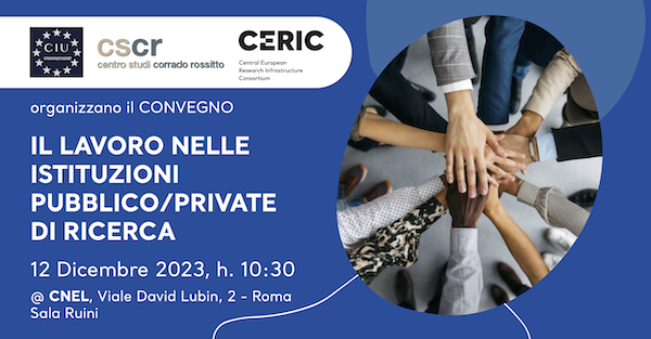 Il lavoro nelle istituzioni pubblico/private di ricerca